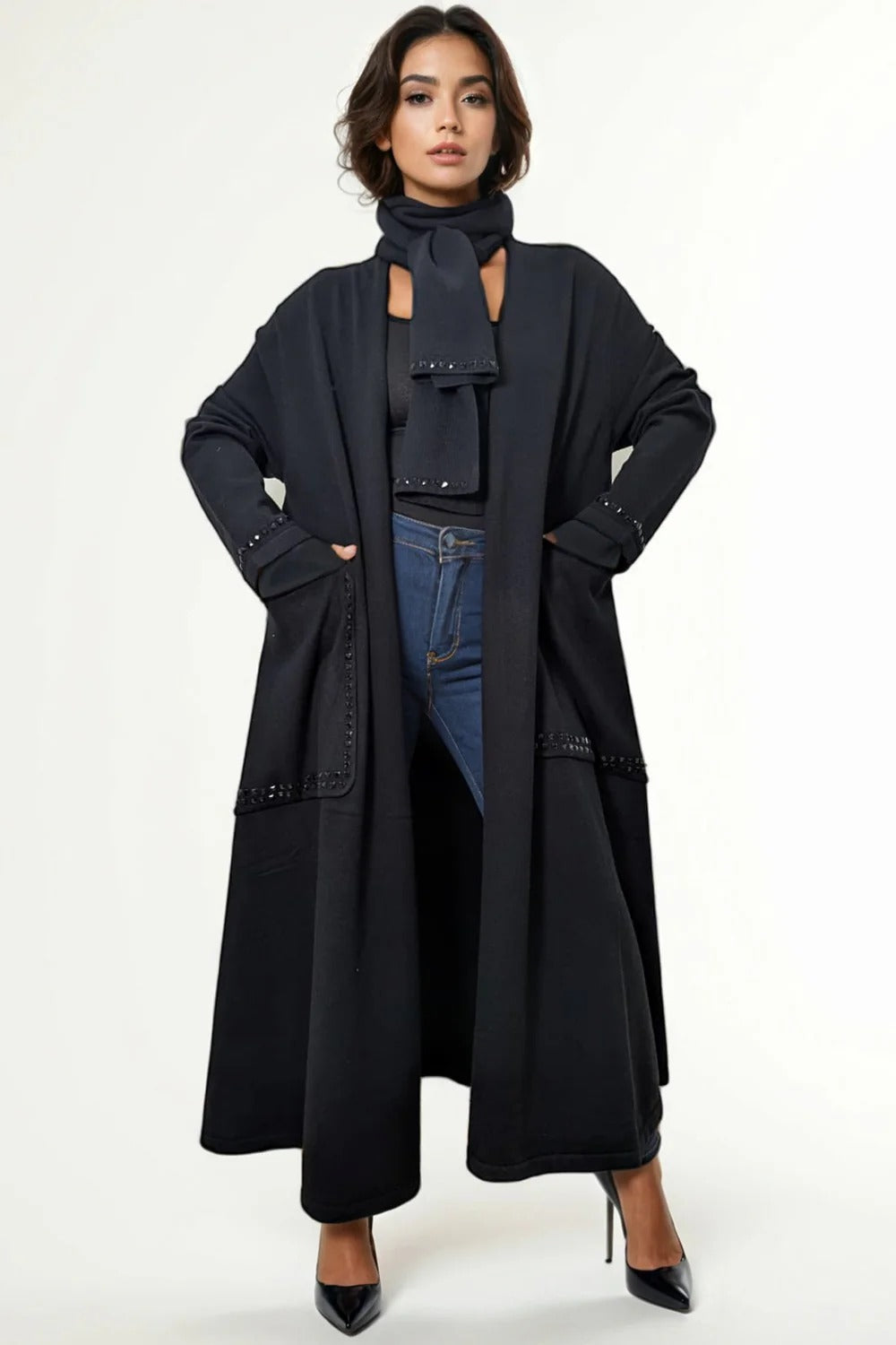 Black Cozy Sparkle Sweater