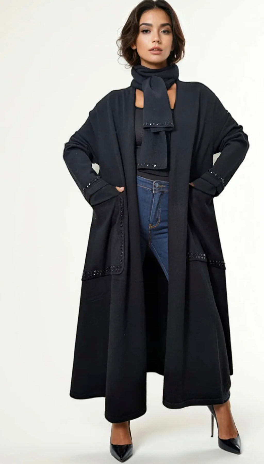 Black Cozy Sparkle Sweater