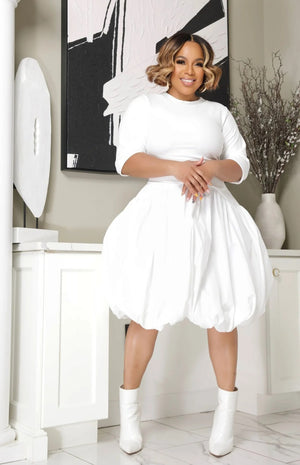 White Bubble Dress